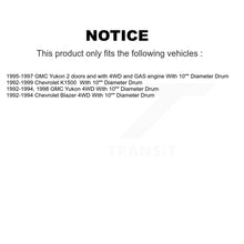 Charger l'image dans la galerie, Front Rear Brake Rotors Ceramic Pad Drum Kit (7Pc) For Chevrolet K1500 GMC Yukon