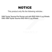 Charger l'image dans la galerie, Front Rear Disc Brake Rotors Ceramic Pads And Drum Kit (7Pc) For Toyota Tacoma