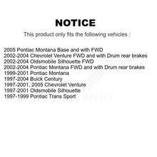 Load image into Gallery viewer, Front Rear Brake Rotors Ceramic Pad &amp; Drum Kit For Pontiac Montana Buick Century