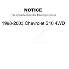 Load image into Gallery viewer, Front Rear Disc Brake Rotor Ceramic Pad Drum Kit For 1998-2003 Chevrolet S10 4WD