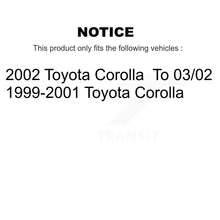 Load image into Gallery viewer, Front Rear Disc Brake Rotors Ceramic Pads And Drum Kit For Toyota Corolla