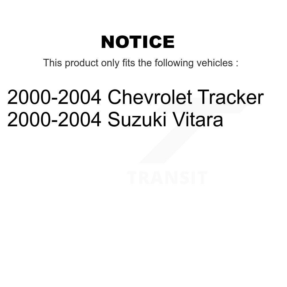 Front Rear Brake Rotors Ceramic Pad Drum Kit For Chevrolet Tracker Suzuki Vitara