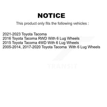 Load image into Gallery viewer, Front Rear Disc Brake Rotors Ceramic Pads And Drum Kit For Toyota Tacoma