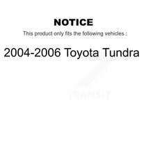 Load image into Gallery viewer, Front Rear Disc Brake Rotor Ceramic Pad And Drum Kit For 2004-2006 Toyota Tundra