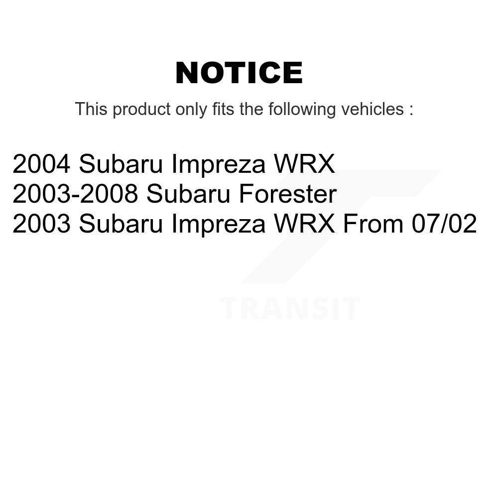 Front Rear Disc Brake Rotor Ceramic Pad And Drum Kit For Subaru Forester Impreza