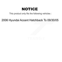 Load image into Gallery viewer, Front Rear Brake Rotors Ceramic Pad Drum Kit For 2006 Hyundai Accent To 09 30 05