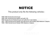 Charger l'image dans la galerie, Front Rear Disc Brake Rotors Ceramic Pads And Drum Kit For Honda Accord