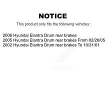 Load image into Gallery viewer, Front Rear Brake Rotor Ceramic Pad Drum Kit For Hyundai Elantra rear brakes