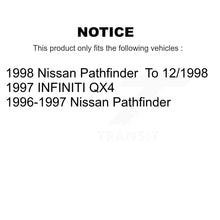 Load image into Gallery viewer, Front Rear Brake Rotor Ceramic Pad &amp; Drum Kit For Nissan Pathfinder INFINITI QX4