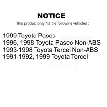 Load image into Gallery viewer, Front Rear Disc Brake Rotors Ceramic Pads And Drum Kit For Toyota Tercel Paseo