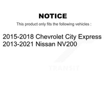 Load image into Gallery viewer, Front Rear Disc Brake Rotor Ceramic Pad Drum Kit For Nissan NV200 Chevrolet City