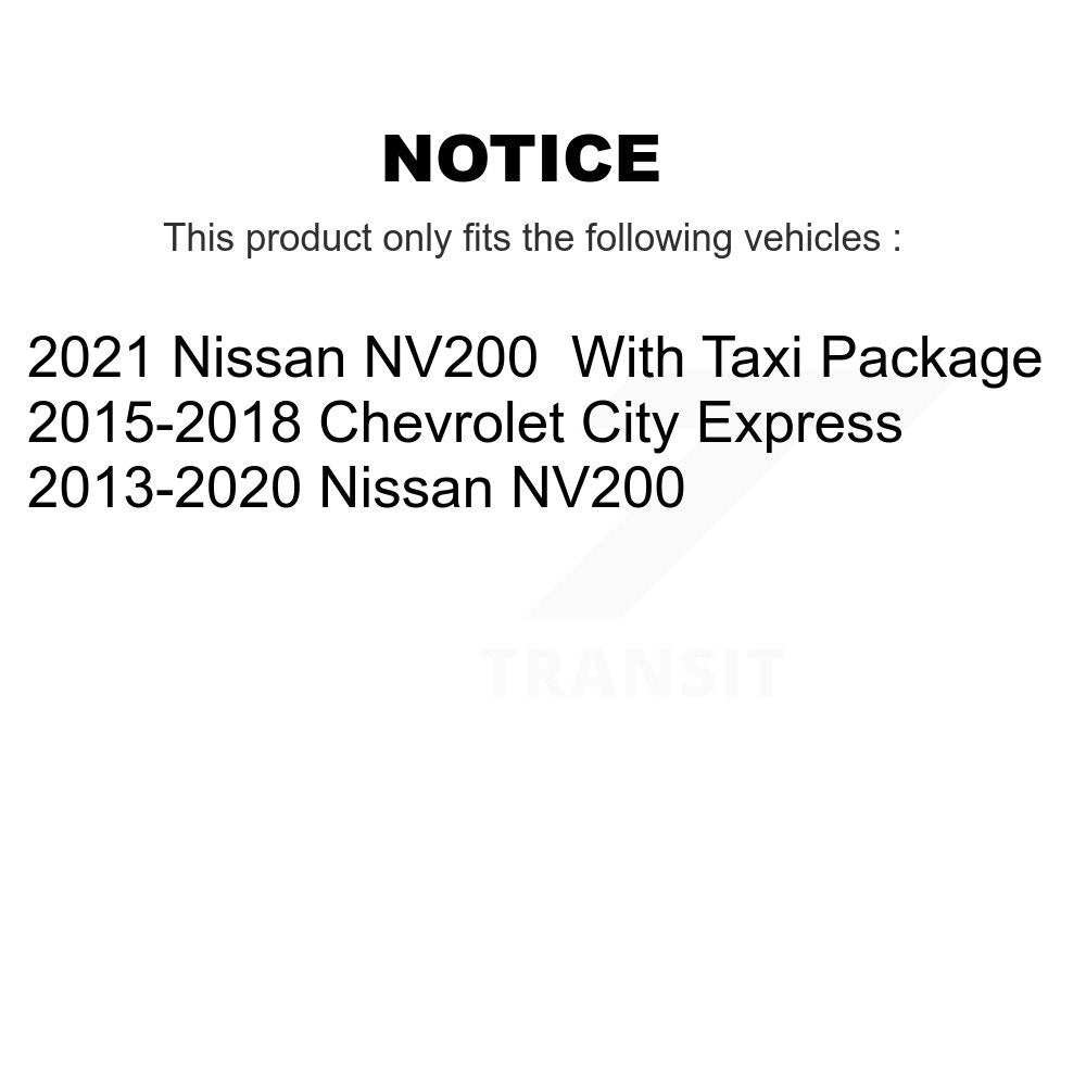 Front Rear Disc Brake Rotor Ceramic Pad Drum Kit For Nissan NV200 Chevrolet City
