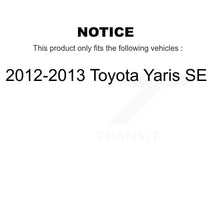 Charger l'image dans la galerie, Front Rear Disc Brake Rotor Ceramic Pad &amp; Drum Kit For 2012-2013 Toyota Yaris SE