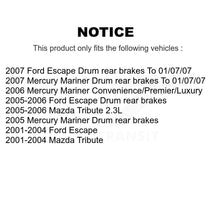 Charger l'image dans la galerie, Front Rear Disc Brake Rotor Ceramic Pad &amp; Drum Kit For Ford Escape Mazda Tribute