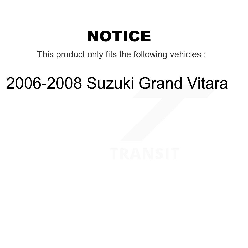 [Front+Rear] 2006-2008 Suzuki Gr& Vitara Premium OE Brake Kit & Ceramic Pads For Max Braking