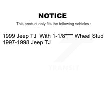Load image into Gallery viewer, Front Rear Disc Brake Rotors Ceramic Pads And Drum Kit For Jeep TJ