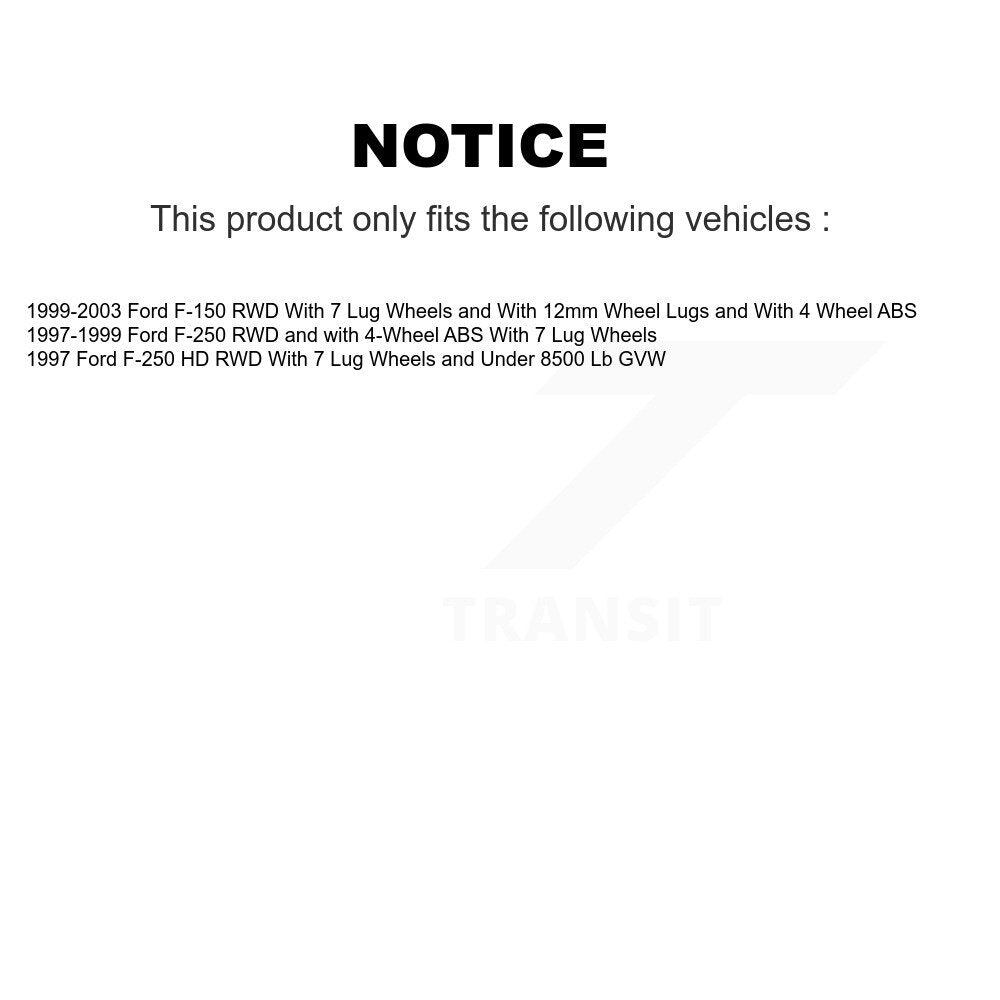 Front Rear Disc Brake Rotors And Ceramic Pads Kit For Ford F-150 F-250 HD