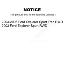 Load image into Gallery viewer, Front Rear Disc Brake Rotor And Ceramic Pad Kit For Ford Explorer Sport Trac RWD