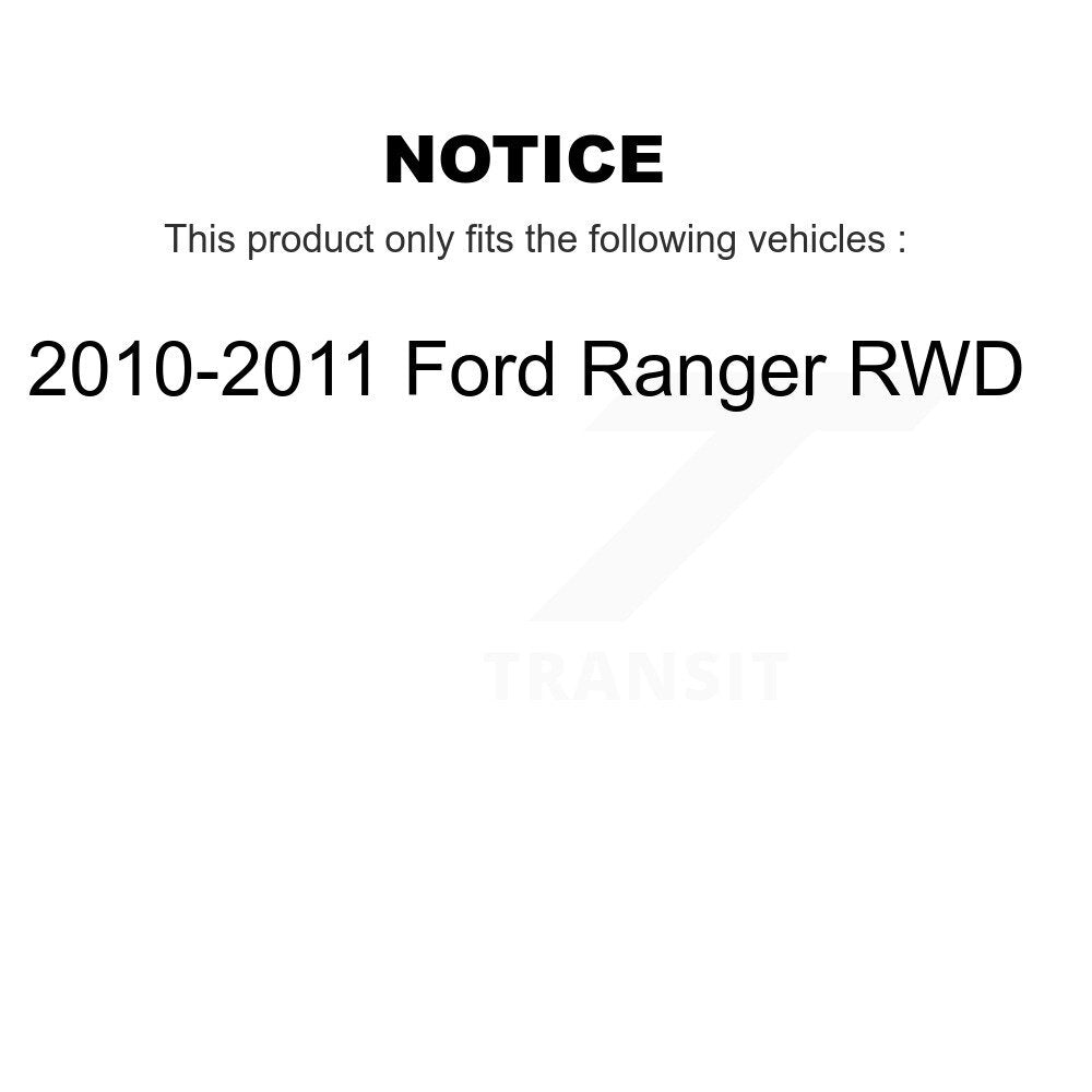 [Front+Rear] 2010-2011 Ford Ranger RWD Premium OE Brake Kit & Ceramic Pads For Max Braking