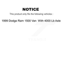 Charger l'image dans la galerie, Front Brake Rotors Ceramic Pad Kit For 1999 Dodge Ram 1500 Van With 4000 Lb Axle