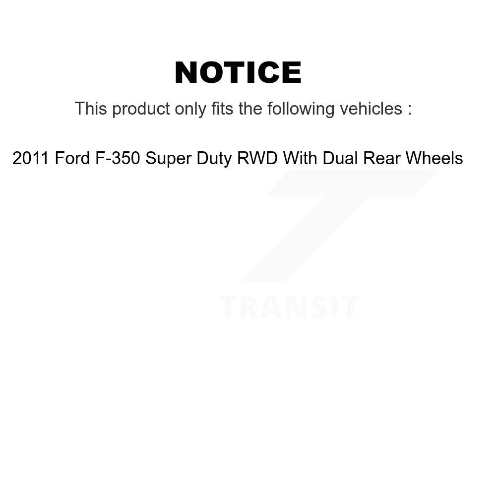 [Front] 2011 Ford F-350 Super Duty RWD Premium OE Brake Rotors & Ceramic Pads Kit For Max Braking