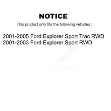 Charger l'image dans la galerie, Front Disc Brake Rotors Hub And Ceramic Pad Kit For Ford Explorer Sport Trac RWD