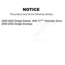 Load image into Gallery viewer, Front Rear Disc Brake Rotors Ceramic Pad Drum Kit (9Pc) For Dodge Dakota Durango