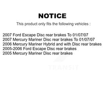 Charger l'image dans la galerie, Front Rear Disc Brake Rotor Ceramic Pad &amp; Drum Kit (9Pc) For Ford Escape Mercury