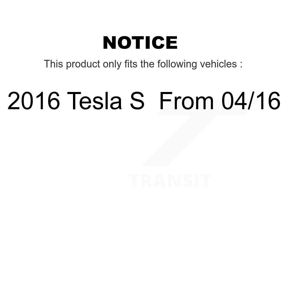 [Front+Rear] 2016 Tesla S From 04 Premium OE Brake Rotors & Ceramic Pads Kit For Max Braking