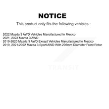 Charger l'image dans la galerie, Front Disc Brake Rotors And Ceramic Pads Kit For Mazda 3