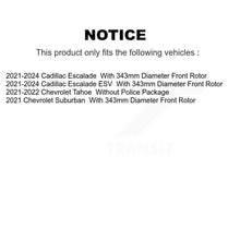 Charger l'image dans la galerie, Front Rear Brake Rotor Ceramic Pad Kit For Cadillac Chevrolet Tahoe Escalade ESV