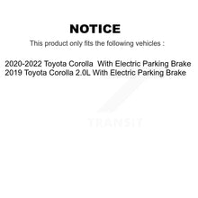 Charger l'image dans la galerie, Rear Brake Rotors Ceramic Pad Kit For Toyota Corolla With Electric Parking