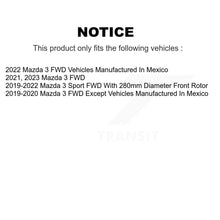 Charger l'image dans la galerie, Front Rear Disc Brake Rotors And Ceramic Pads Kit For Mazda 3 FWD K8C-103121