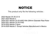 Load image into Gallery viewer, Rear Disc Brake Rotors And Ceramic Pads Kit For Mazda 3 CX-30 K8C-103124