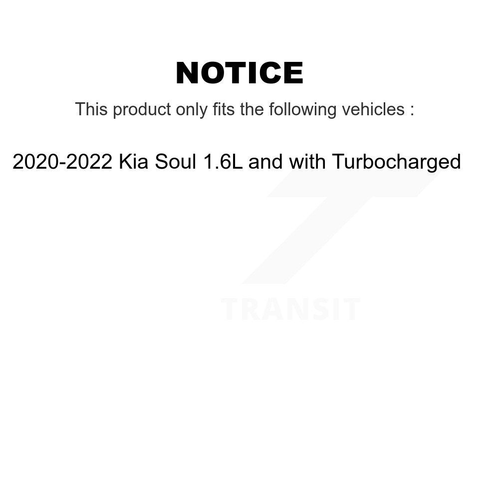 Front Rear Brake Rotor Ceramic Pad Kit For 20-22 Kia Soul 1.6L with Turbocharged