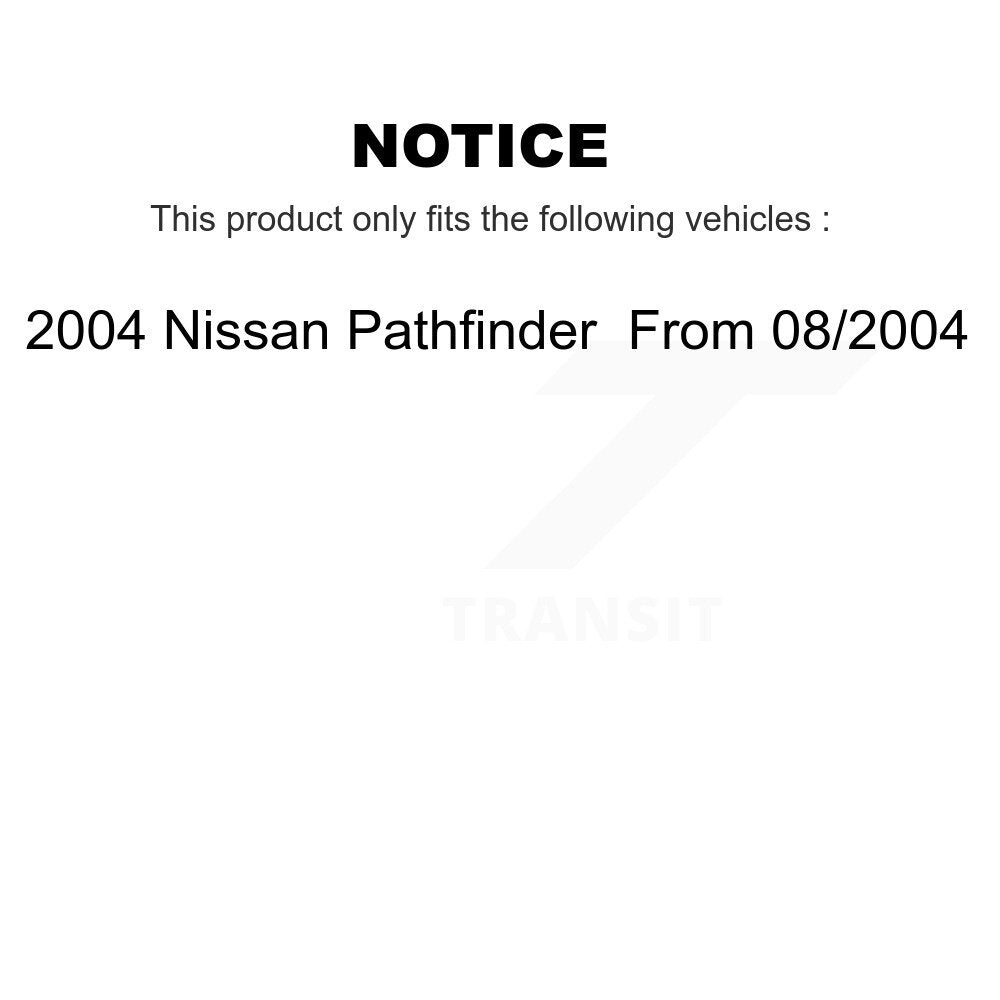 [Front+Rear] 2004 Nissan Pathfinder From 08 Premium OE Brake Kit & Ceramic Pads For Max Braking