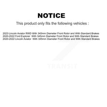 Load image into Gallery viewer, Front Disc Brake Rotors And Ceramic Pads Kit For Ford Explorer Lincoln Aviator