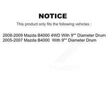 Charger l'image dans la galerie, Front Rear Disc Brake Rotors Ceramic Pads And Drum Kit (9Pc) For Mazda B4000