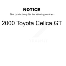 Load image into Gallery viewer, Front Rear Disc Brake Rotors Ceramic Pads And Drum Kit For 2000 Toyota Celica GT