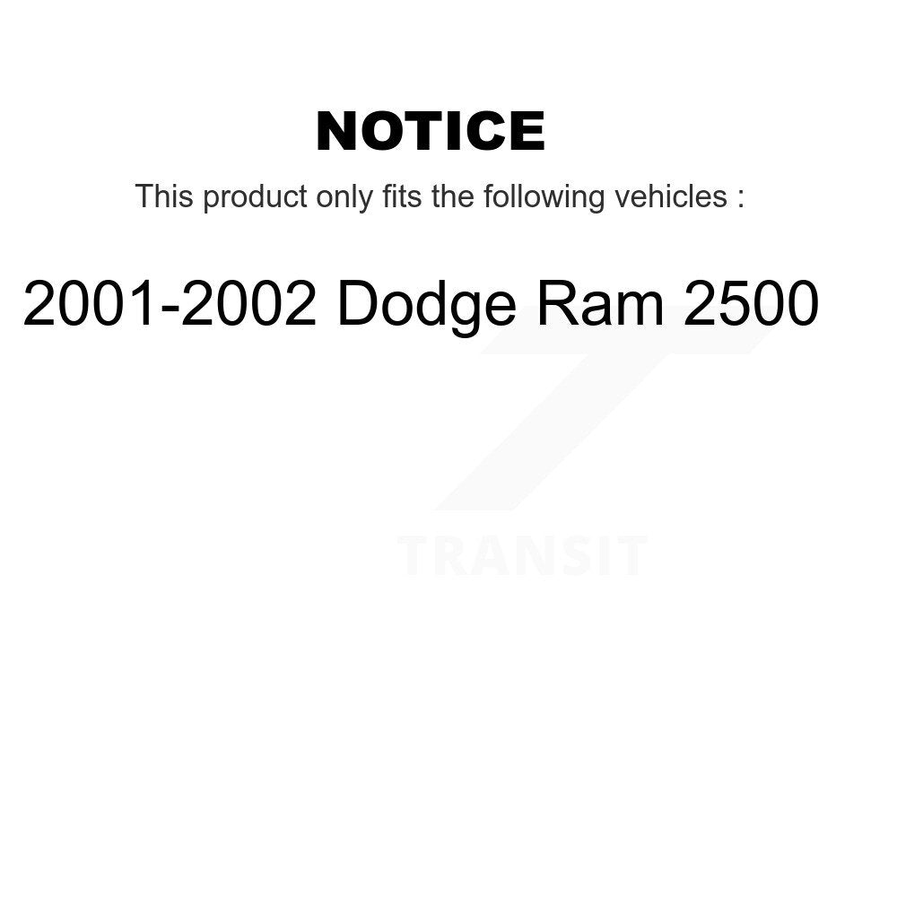 [Front+Rear] 2001-2002 Dodge Ram 2500 Premium OE Brake Kit & Ceramic Pads For Max Braking