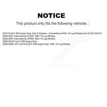 Load image into Gallery viewer, Front Rear Brake Rotor And Ceramic Pad Kit For Ford F-450 Super Duty F-550 CF500