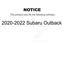 Charger l'image dans la galerie, Front Rear Disc Brake Rotors And Ceramic Pads Kit For 2020-2022 Subaru Outback
