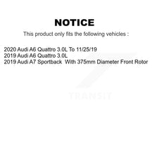 Load image into Gallery viewer, Front Rear Disc Brake Rotor And Ceramic Pad Kit For Audi A6 Quattro A7 Sportback