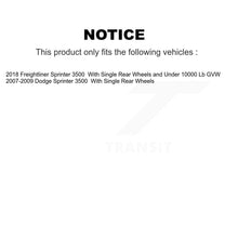 Load image into Gallery viewer, Front Rear Disc Brake Rotor Ceramic Pad Kit For Dodge Sprinter 3500 Freightliner