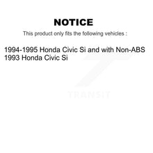 Load image into Gallery viewer, Front Rear Disc Brake Rotors And Ceramic Pads Kit For Honda Civic K8C-103458