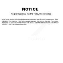 Load image into Gallery viewer, Front Disc Brake Rotors Ceramic Pad Kit For Ford Explorer Lincoln Aviator Police