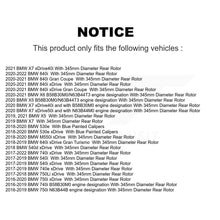 Load image into Gallery viewer, Rear Brake Rotors &amp; Ceramic Pad Kit For BMW X5 X7 540i xDrive X6 750i M550i 530e