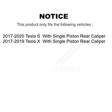 Charger l'image dans la galerie, Rear Brake Rotor &amp; Ceramic Pad Kit For Tesla X S With Single Piston Caliper