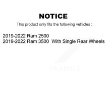 Charger l'image dans la galerie, Rear Disc Brake Rotors And Ceramic Pads Kit For 2019-2022 Ram 2500 3500
