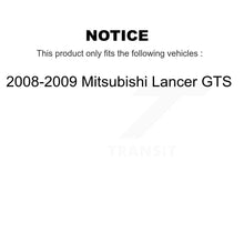 Charger l'image dans la galerie, Front Rear Brake Rotors Ceramic Pad Drum Kit For 2008-2009 Mitsubishi Lancer GTS